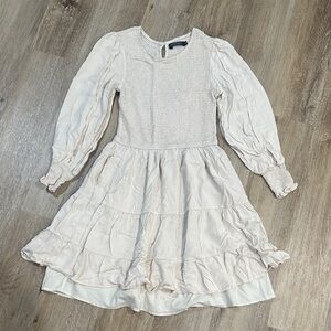 Elegant Cream women’s scrunch top  Dress